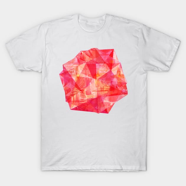 Jewel Watercolor Abstract T-Shirt by NicSquirrell